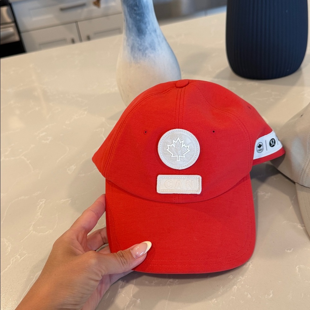 lululemon athletica team canada unisex coral cap
